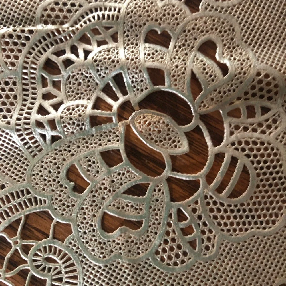 Vintage Wipeable Lace Table Runner
